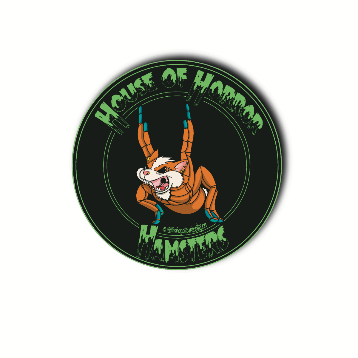 House of Horror Hamsters Sticker - Colour Sticker - Little Shop of Curiosity