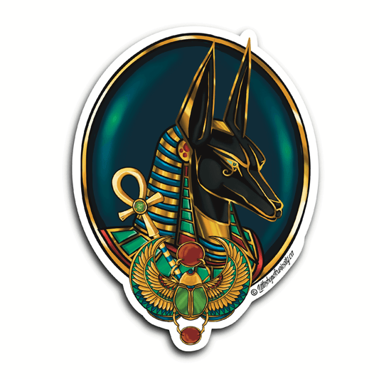 Anubis Sticker - Colour Sticker - Little Shop of Curiosity