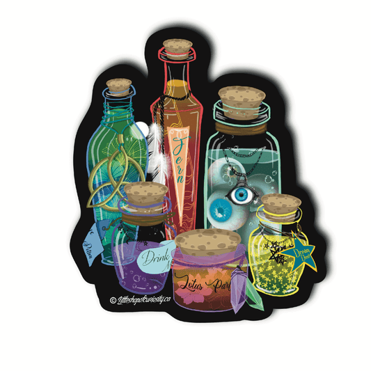 Apothecary Sticker - Colour Sticker - Little Shop of Curiosity