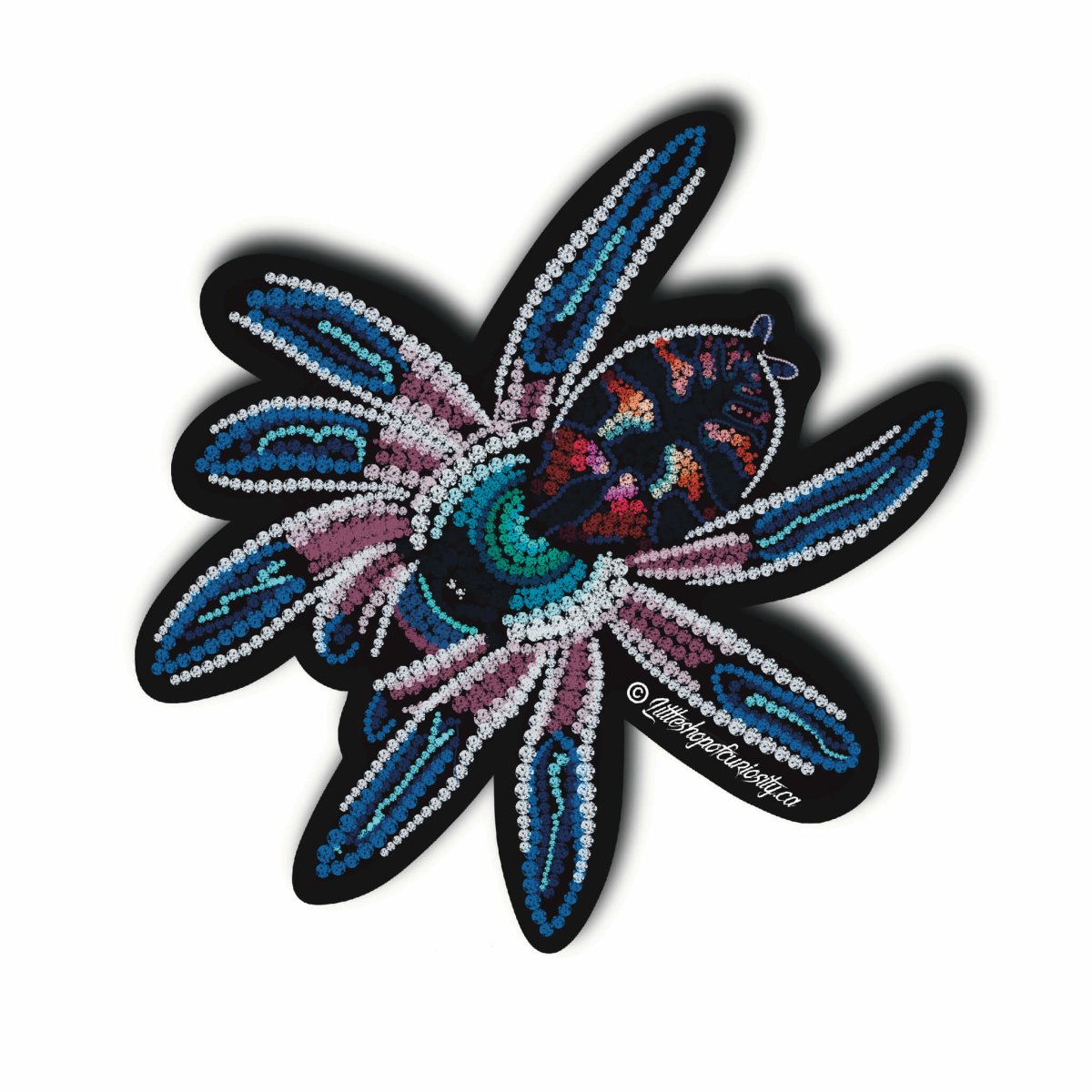 Brazilian Jewel Tarantula Sticker - Jewelled - Colour Sticker - Little Shop of Curiosity