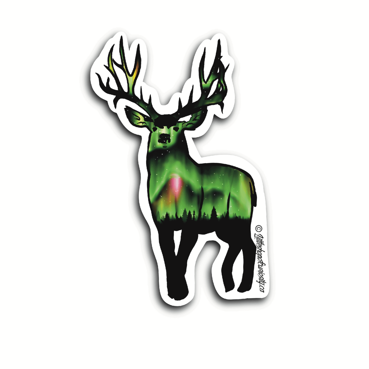 Buck Aurora Sticker - Colour Sticker - Little Shop of Curiosity