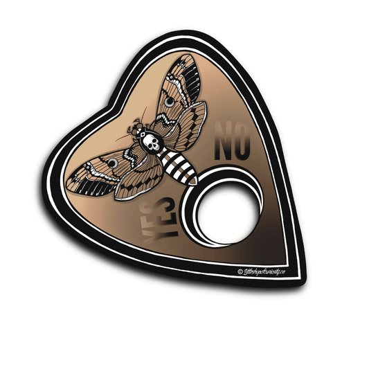 Death's-head Hawk Moth Planchette Sticker - Colour Sticker - Little Shop of Curiosity