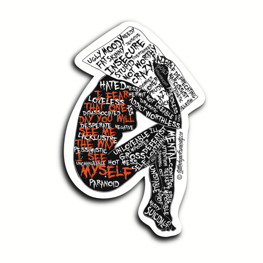 Depression Sticker - Colour Sticker - Little Shop of Curiosity