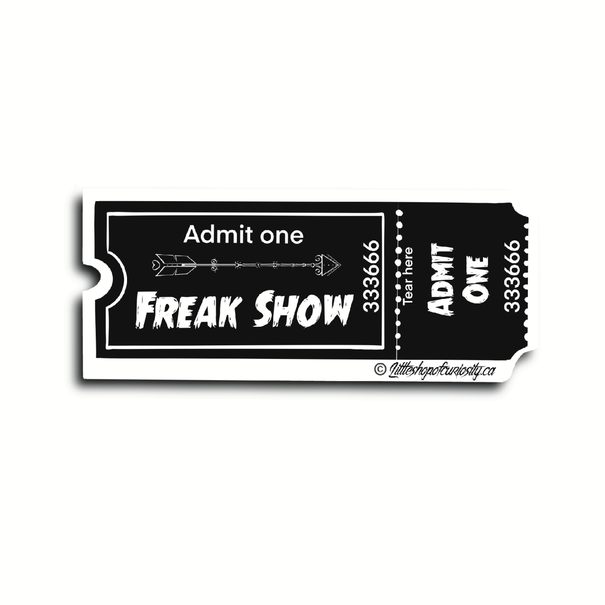 Freak Show Sticker - Colour Sticker - Little Shop of Curiosity