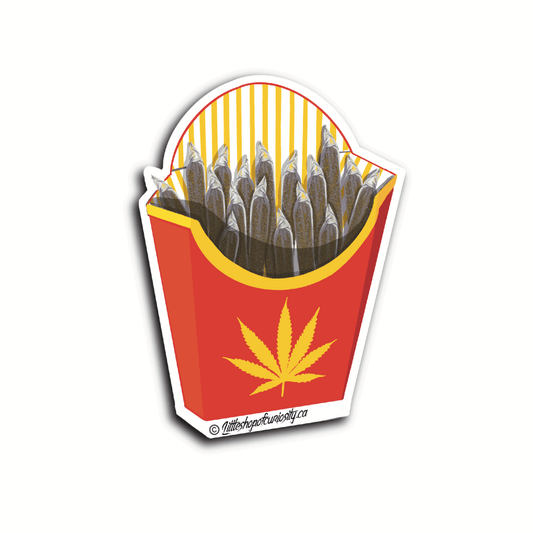 Fry Pack Sticker - Colour Sticker - Little Shop of Curiosity