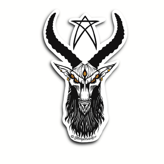 Goat Sticker - Colour Sticker - Little Shop of Curiosity