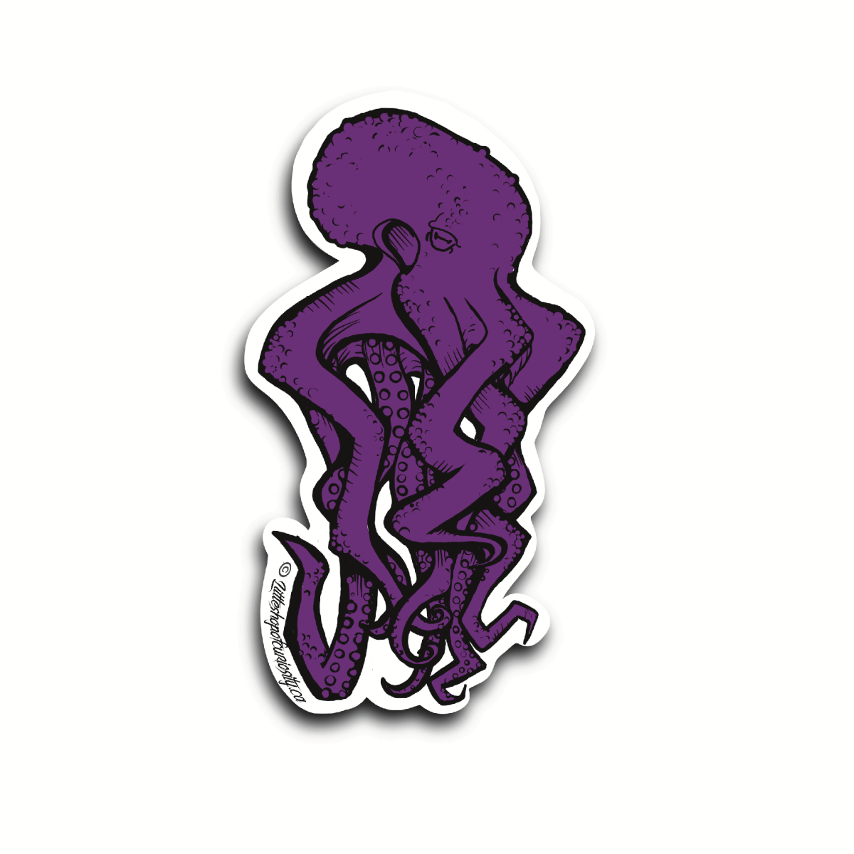 Graffiti Octopus Sticker - Colour Sticker - Little Shop of Curiosity