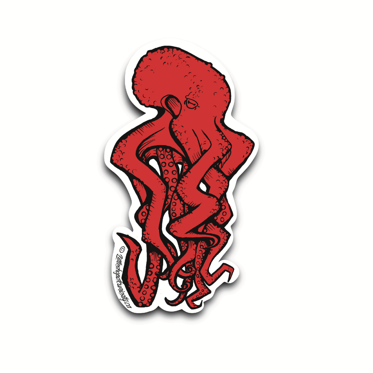 Graffiti Octopus Sticker - Colour Sticker - Little Shop of Curiosity