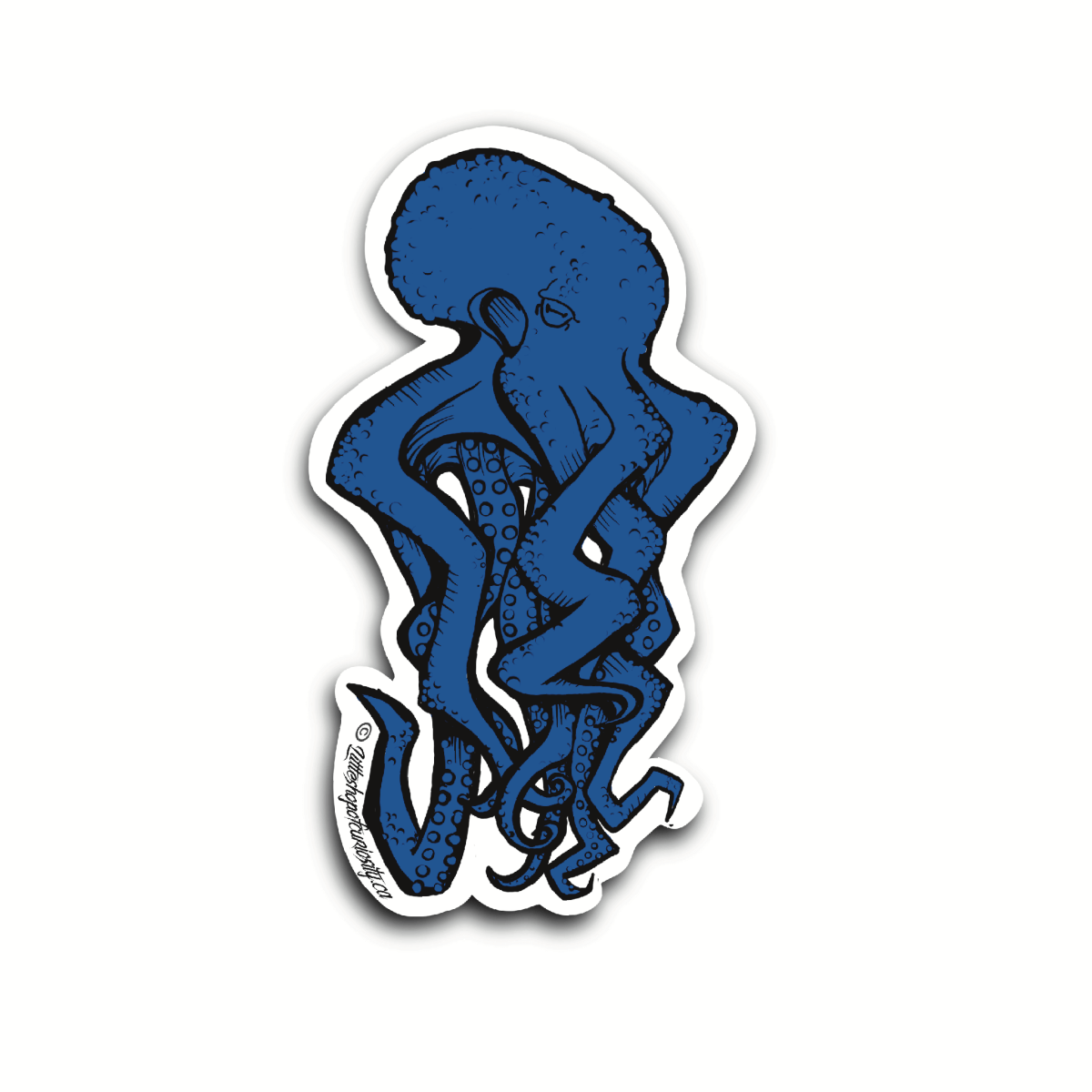 Graffiti Octopus Sticker - Colour Sticker - Little Shop of Curiosity