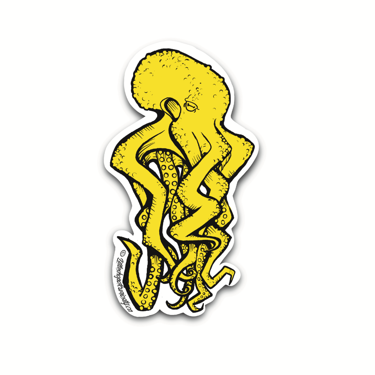 Graffiti Octopus Sticker - Colour Sticker - Little Shop of Curiosity