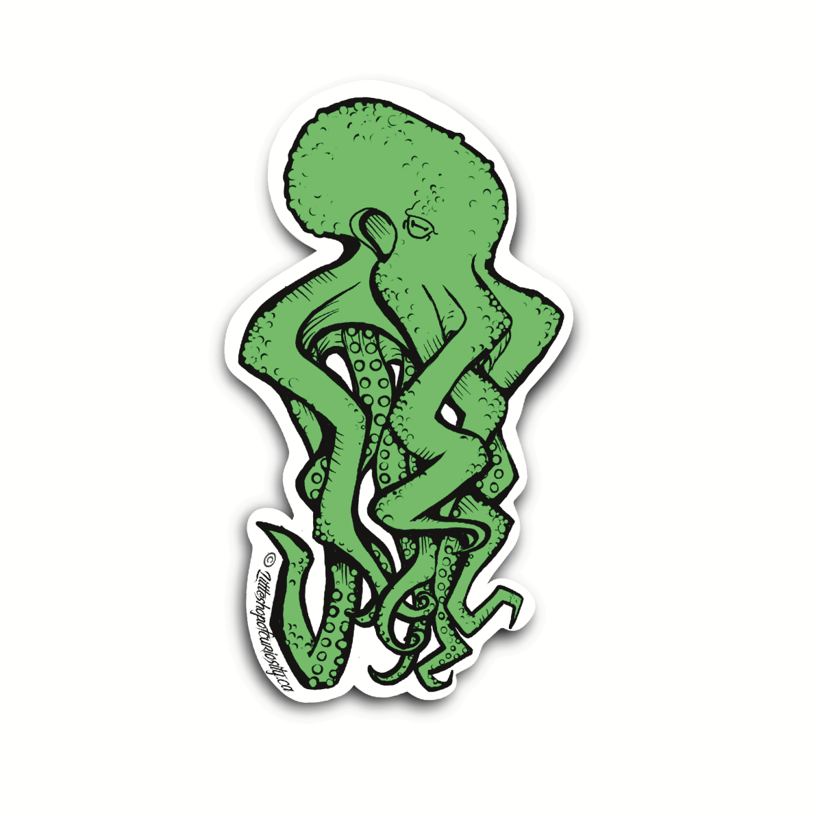 Graffiti Octopus Sticker - Colour Sticker - Little Shop of Curiosity