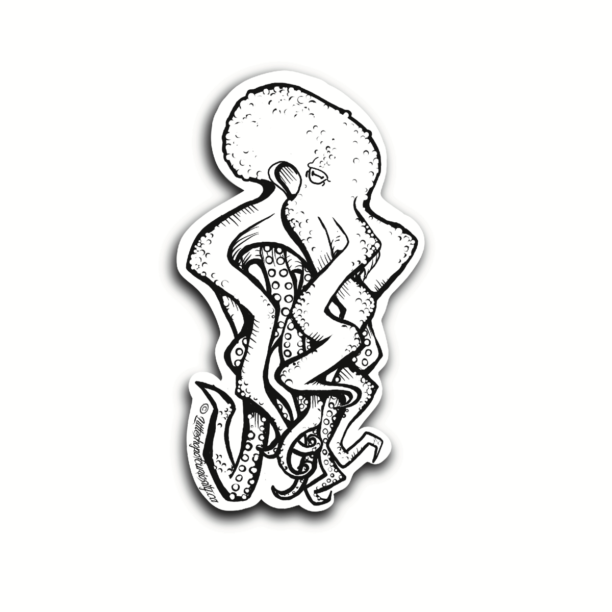 Graffiti Octopus Sticker - Colour Sticker - Little Shop of Curiosity