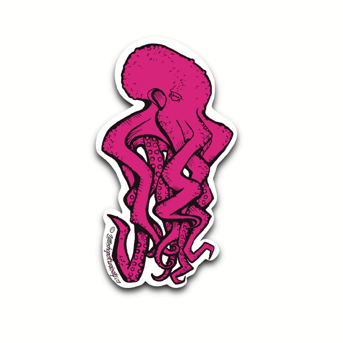 Graffiti Octopus Sticker - Colour Sticker - Little Shop of Curiosity