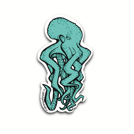Graffiti Octopus Sticker - Colour Sticker - Little Shop of Curiosity