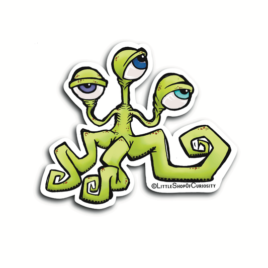 Gremlin Sticker - Colour Sticker - Little Shop of Curiosity