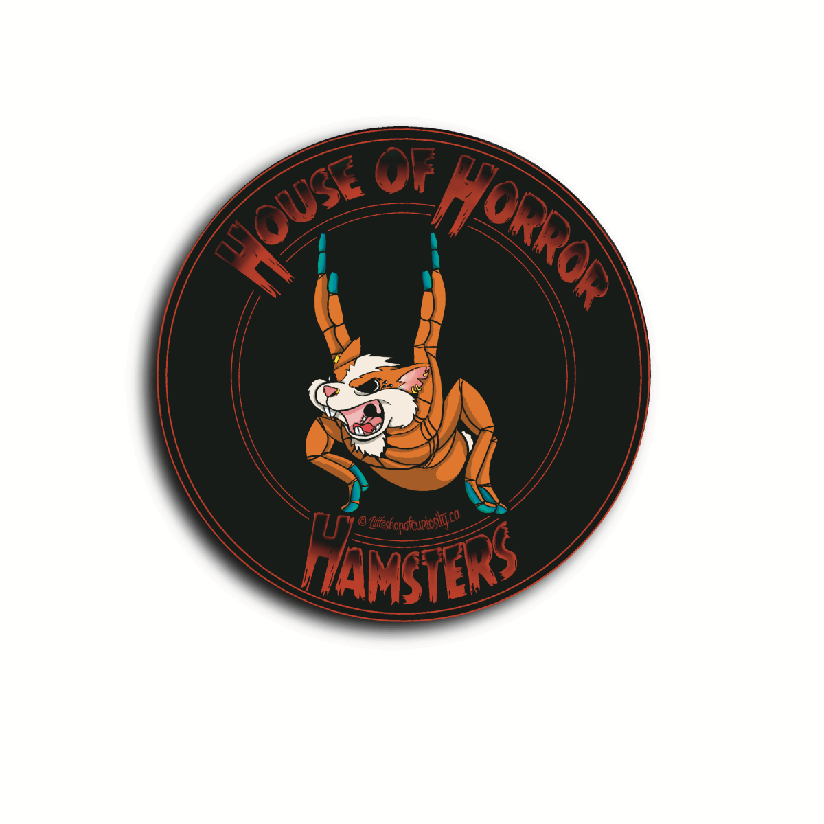House of Horror Hamsters Sticker - Colour Sticker - Little Shop of Curiosity