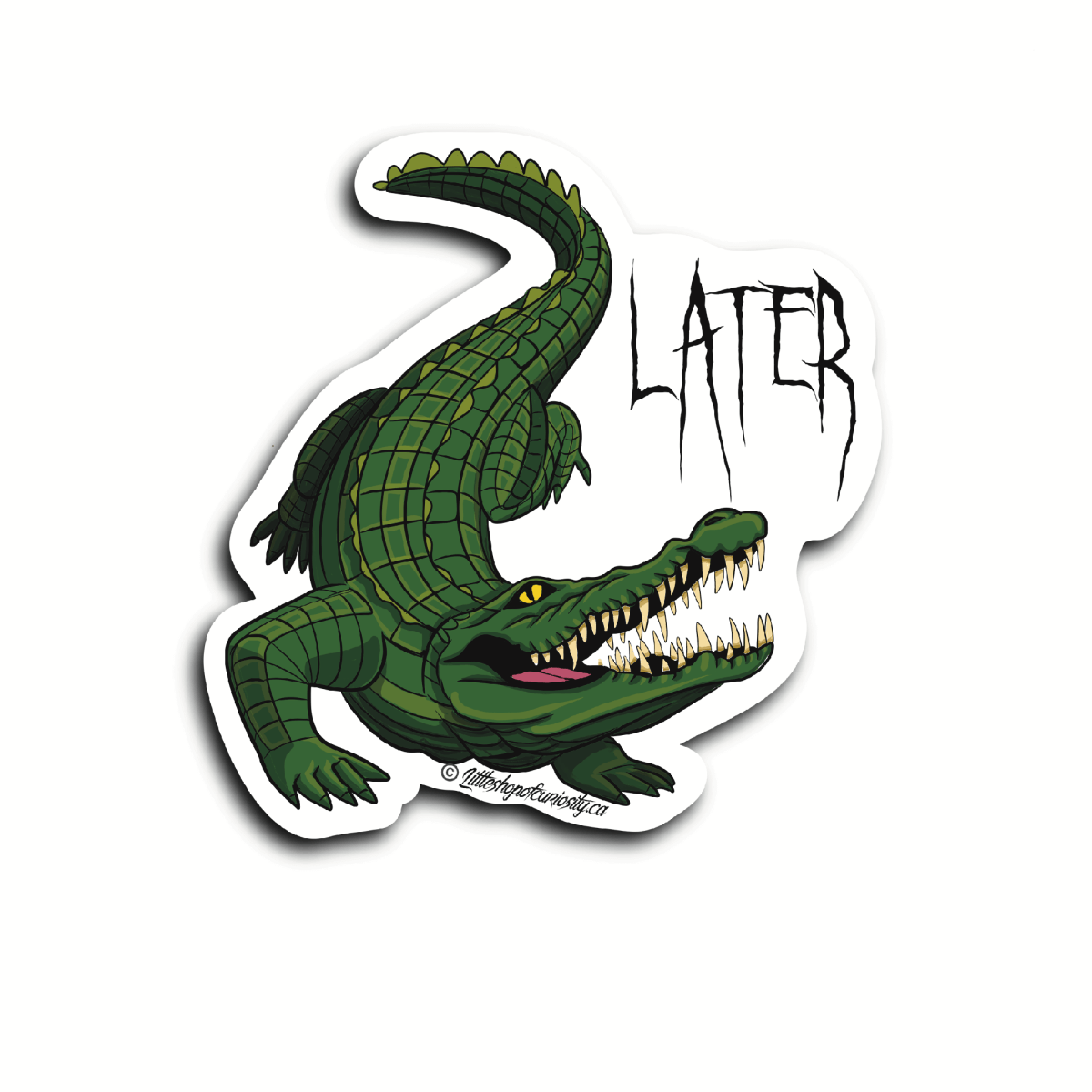 Later Gator Sticker - Colour Sticker - Little Shop of Curiosity