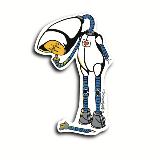 Light Bot Sticker - Colour Sticker - Little Shop of Curiosity