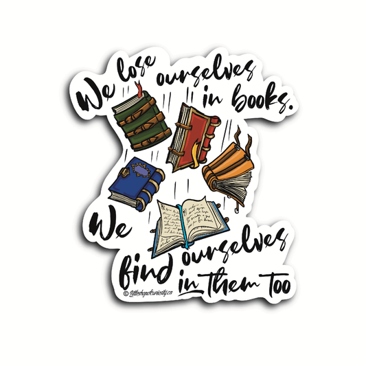 Love of Books Sticker - Colour Sticker - Little Shop of Curiosity