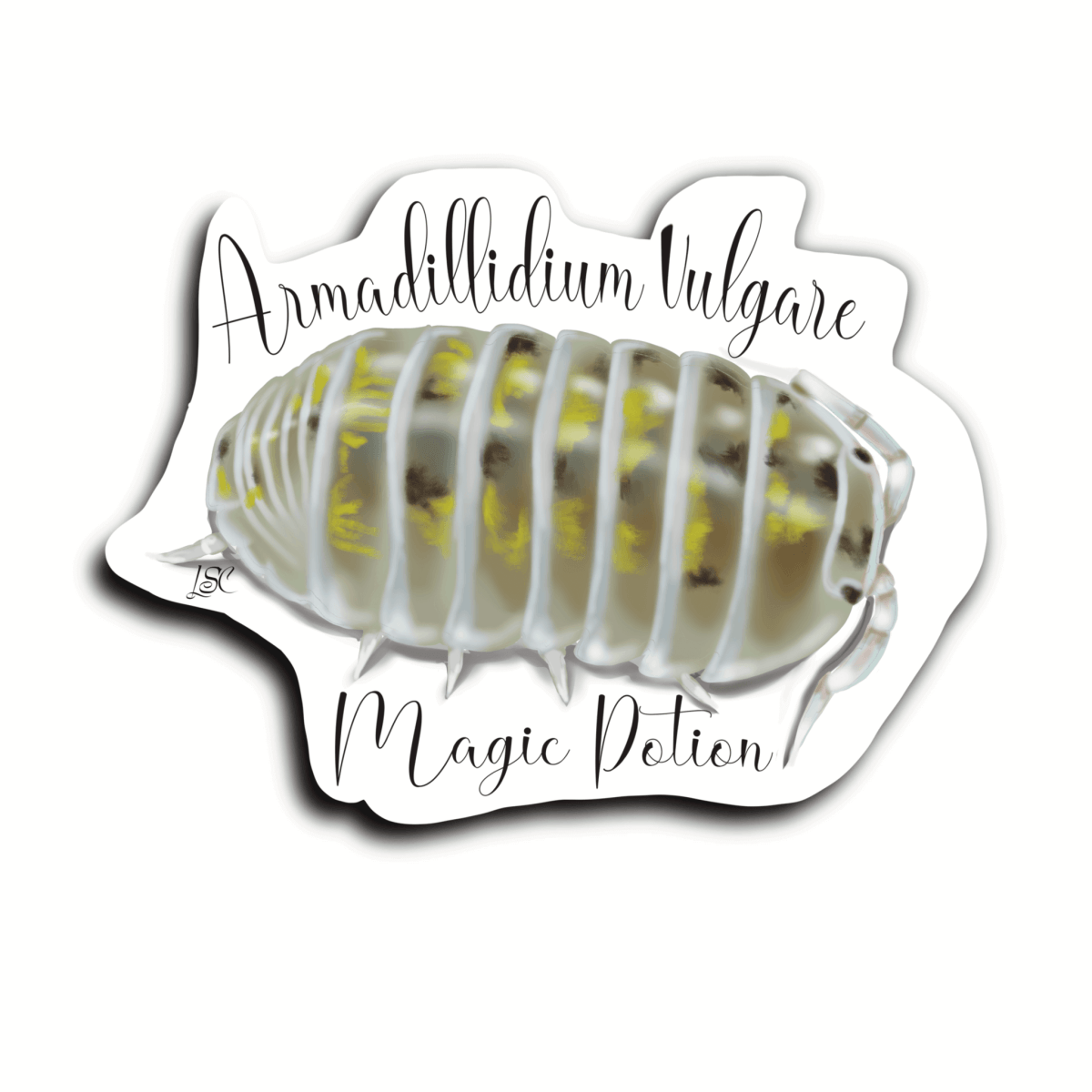 Magic Potion Isopod Sticker - Colour Sticker - Little Shop of Curiosity