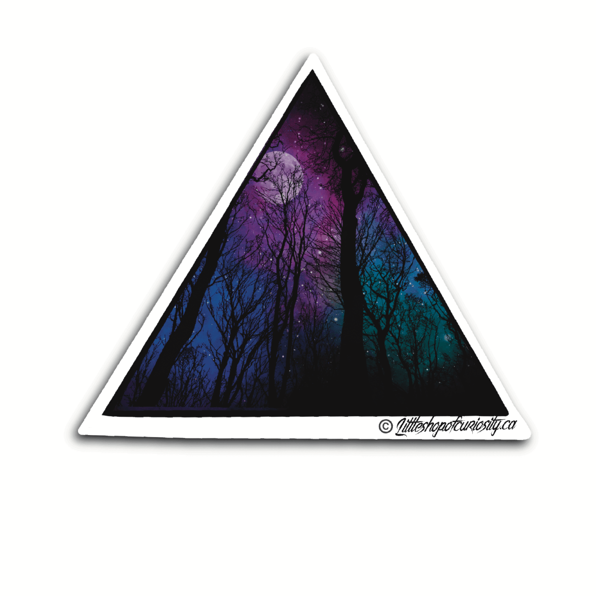 Night in Forest Sticker - Colour Sticker - Little Shop of Curiosity