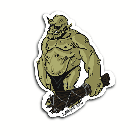 Ogre Sticker - Colour Sticker - Little Shop of Curiosity
