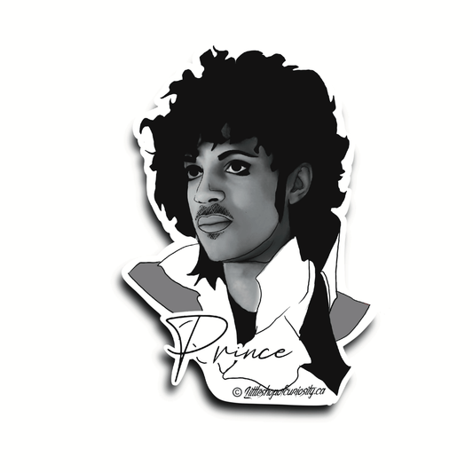 Prince Sticker - Black & White Sticker - Little Shop of Curiosity