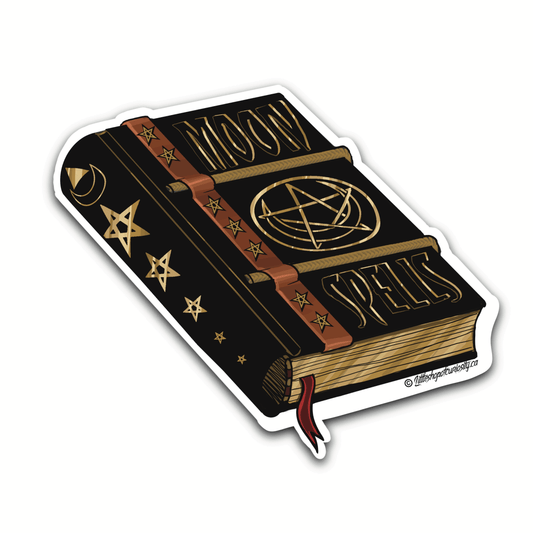 Spellbook Sticker - Colour Sticker - Little Shop of Curiosity