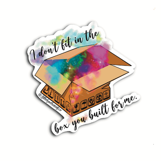 This Box Isn't Mine Sticker - Colour Sticker - Little Shop of Curiosity