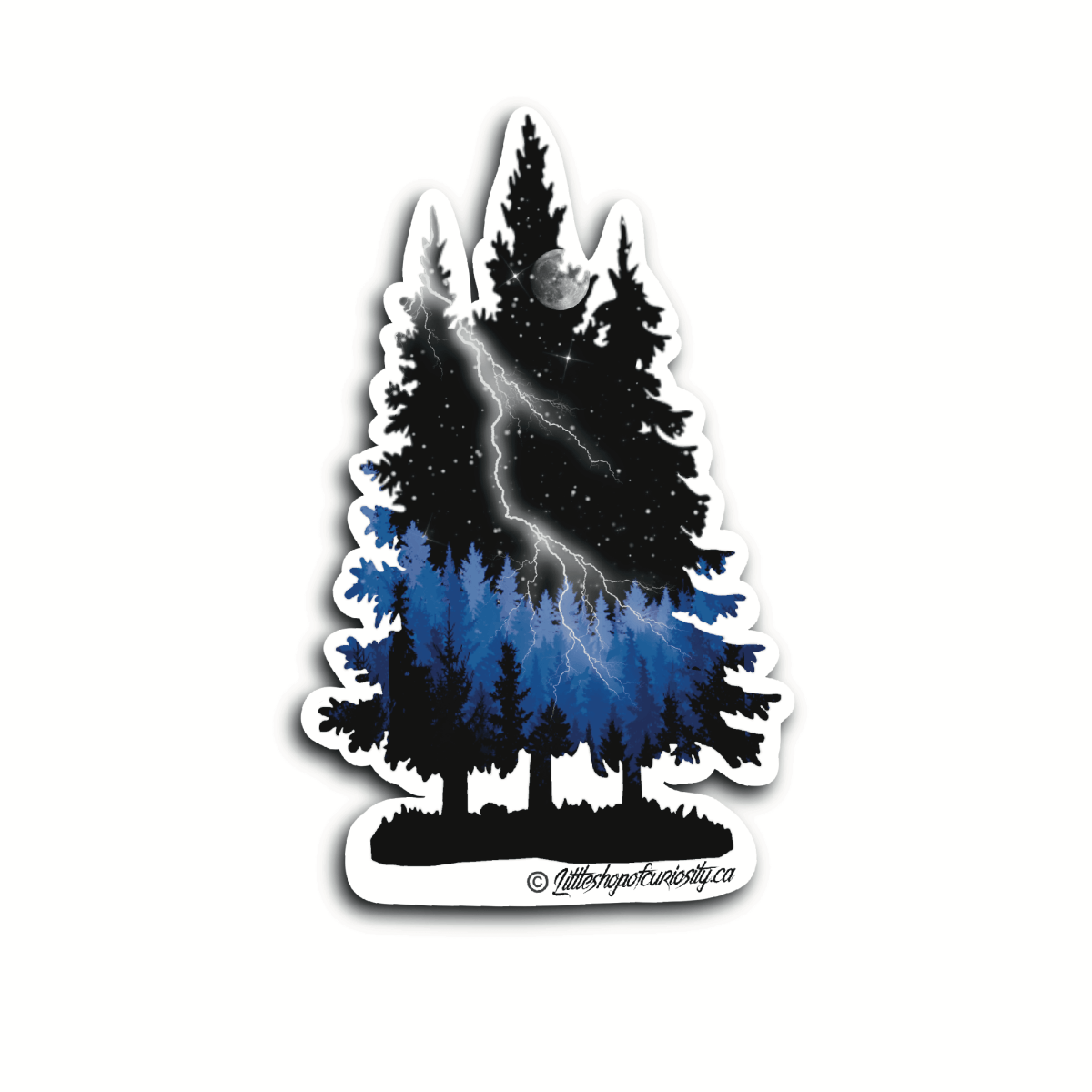 Trees Sticker - Colour Sticker - Little Shop of Curiosity