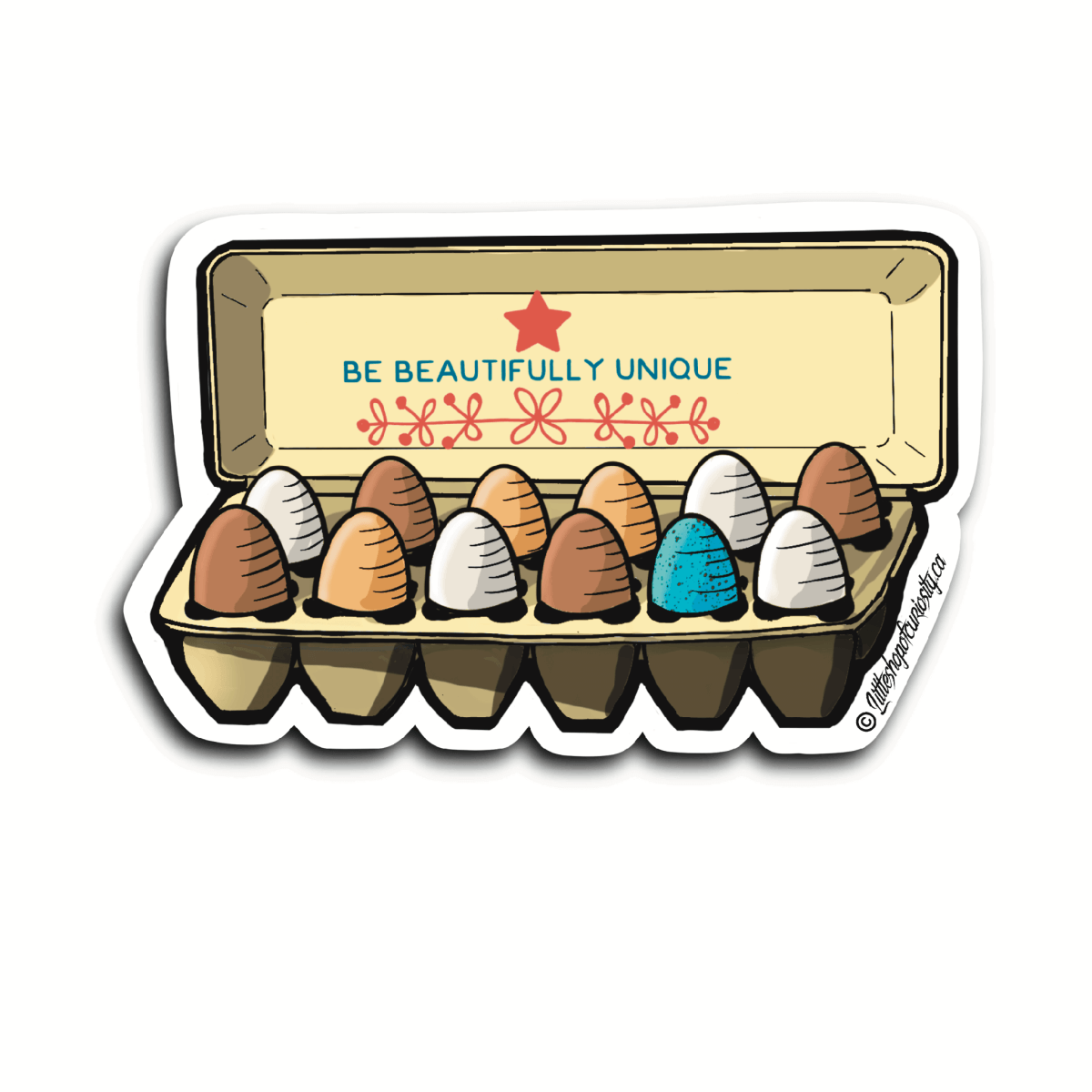 Unique Eggs Sticker - Colour Sticker - Little Shop of Curiosity