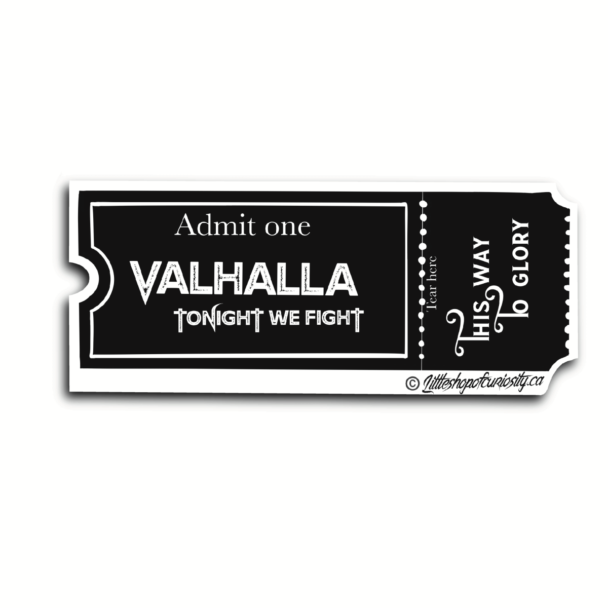 Valhalla Sticker - Colour Sticker - Little Shop of Curiosity
