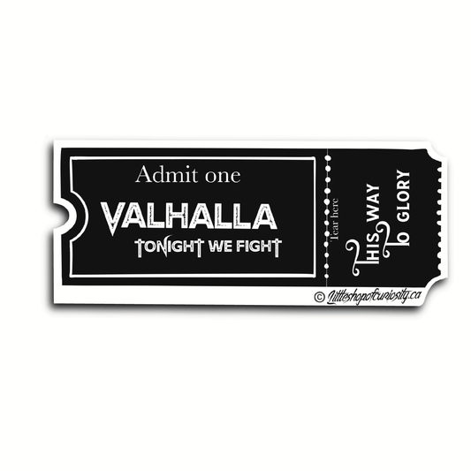 Valhalla Sticker - Colour Sticker - Little Shop of Curiosity