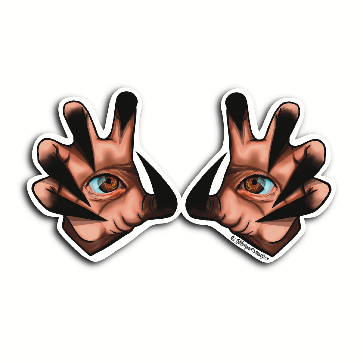 Visionary Hands Sticker - Colour Sticker - Little Shop of Curiosity
